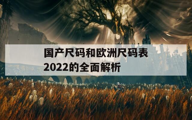 国产尺码和欧洲尺码表2022的全面解析