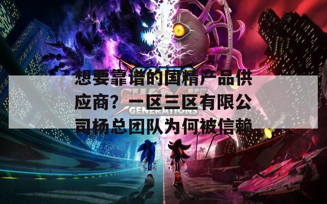 想要靠谱的国精产品供应商？一区三区有限公司杨总团队为何被信赖