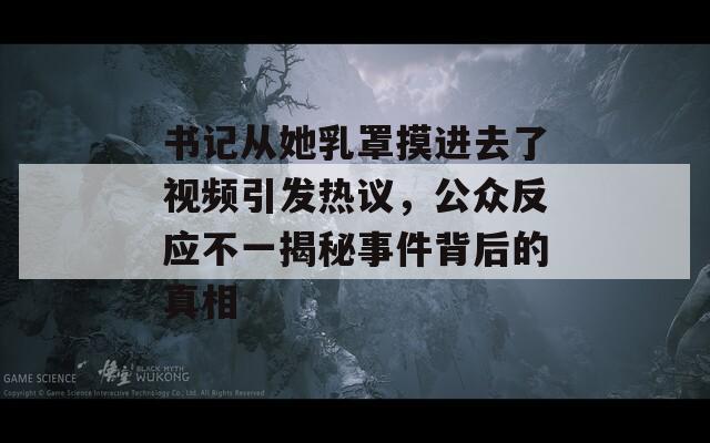 书记从她乳罩摸进去了视频引发热议，公众反应不一揭秘事件背后的真相