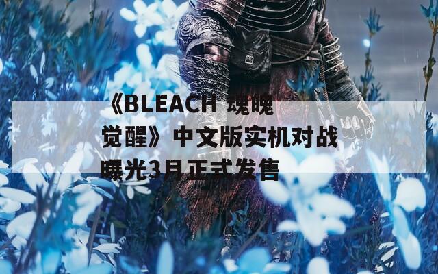 《BLEACH 魂魄觉醒》中文版实机对战曝光3月正式发售