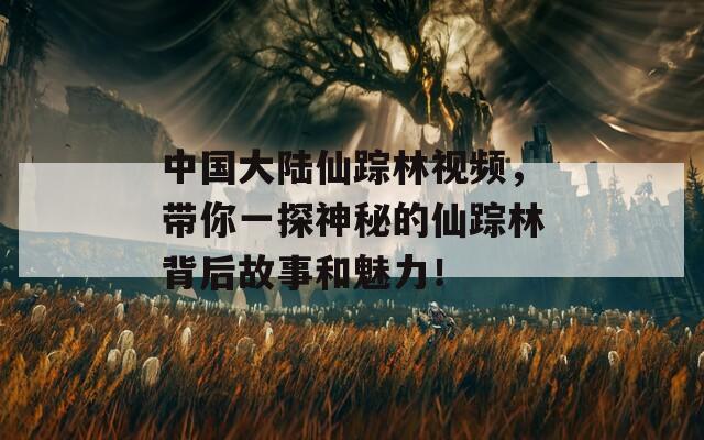 中国大陆仙踪林视频，带你一探神秘的仙踪林背后故事和魅力！