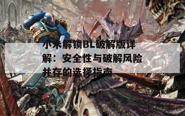 小米解锁BL破解版详解：安全性与破解风险并存的选择指南