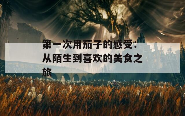 第一次用茄子的感受：从陌生到喜欢的美食之旅