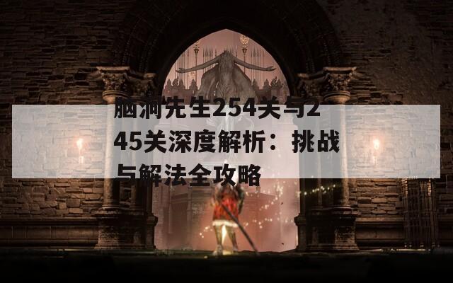 脑洞先生254关与245关深度解析：挑战与解法全攻略