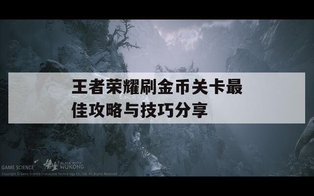 王者荣耀刷金币关卡最佳攻略与技巧分享