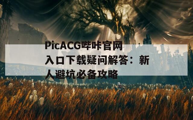 PicACG哔咔官网入口下载疑问解答：新人避坑必备攻略