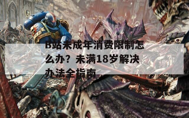 B站未成年消费限制怎么办？未满18岁解决办法全指南