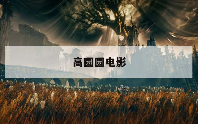 高圆圆电影