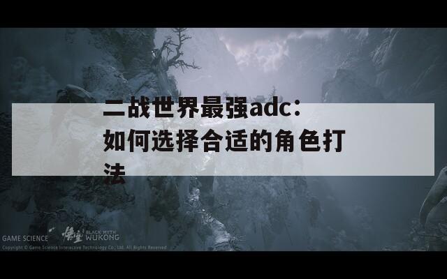 二战世界最强adc：如何选择合适的角色打法