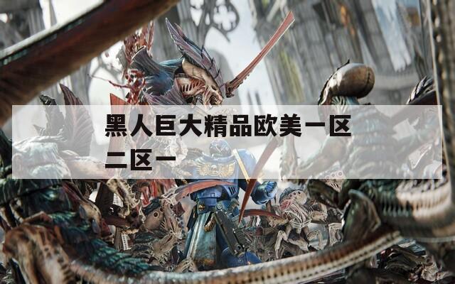 黑人巨大精品欧美一区二区一