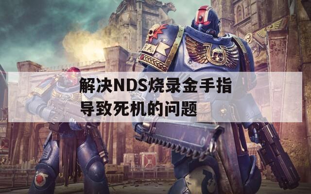 解决NDS烧录金手指导致死机的问题
