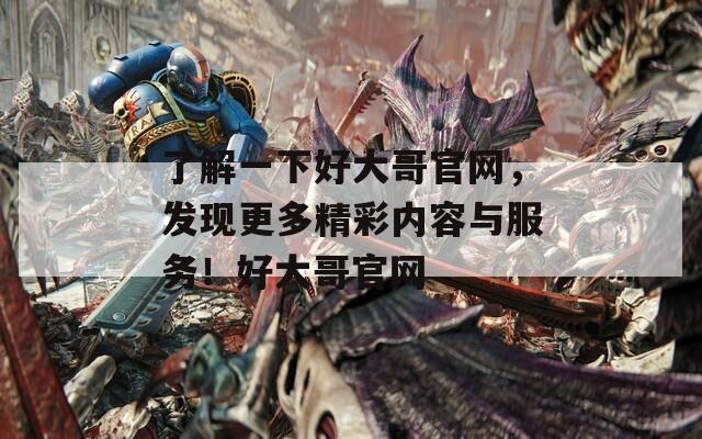 了解一下好大哥官网，发现更多精彩内容与服务！好大哥官网