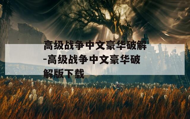 高级战争中文豪华破解-高级战争中文豪华破解版下载
