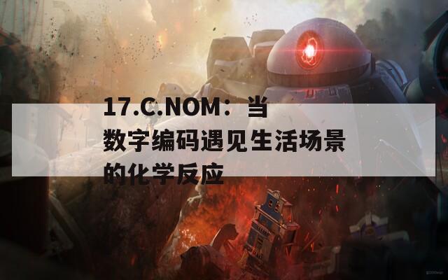17.C.NOM：当数字编码遇见生活场景的化学反应