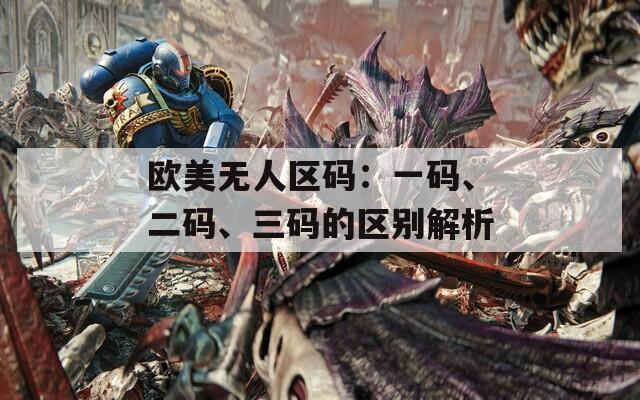 欧美无人区码：一码、二码、三码的区别解析