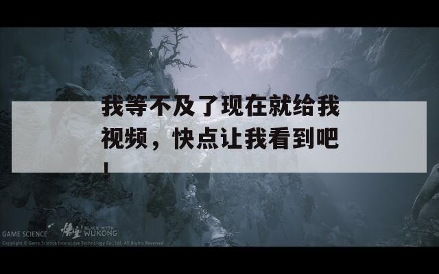 我等不及了现在就给我视频，快点让我看到吧！