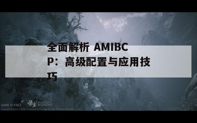 全面解析 AMIBCP：高级配置与应用技巧